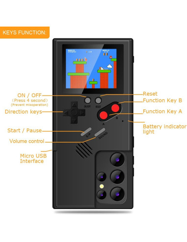 Samsung S20 Ultra Klassisk Gameboy Skal Färgskärm | 36st Små Spel