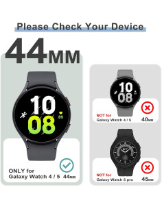 Heltäckande Skal Samsung Galaxy Watch 4 44mm 9H Härdat Glas