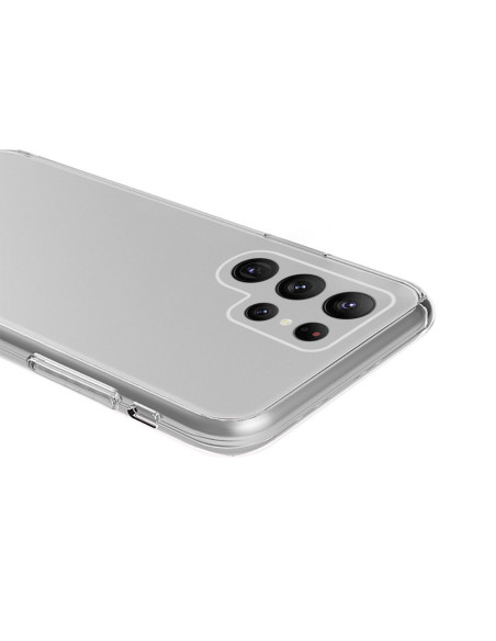 Sidan av 360° heltäckande skal V2 för Samsung S22 Ultra, med tydlig profil och material