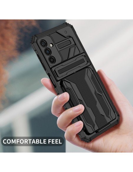 Samsung A34 5G Stöttåligt Skal Kickstand &amp; Kortfack ThinArmor V3