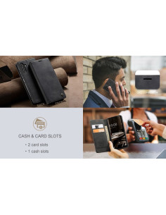 Samsung A34 5G Elegant Flipfodral CaseMe 3-FACK