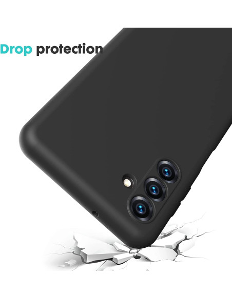 Samsung A54 5G Gummibelagd Mattsvart Silikon Skal