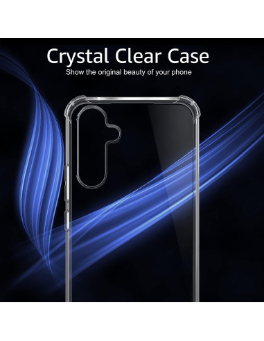 Samsung A54 5G skal i klart TPU-material, med fokus på transparent design och förstärkta hörn