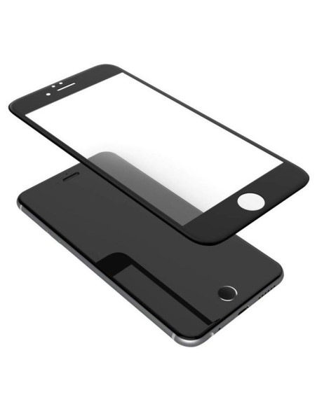 Härdat glas skärmskydd för iPhone 6/6S, visat framifrån och bakifrån