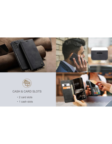 Samsung A14 5G/4G Elegant Flipfodral CaseMe 3-FACK