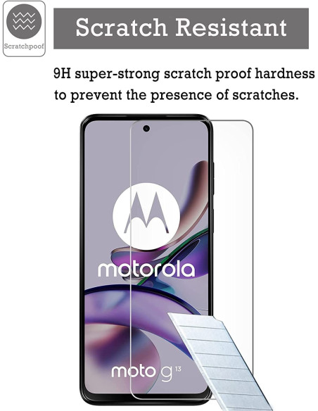 2-PACK Motorola Moto G13 / G23 Härdat glas 0.26mm 2.5D 9H