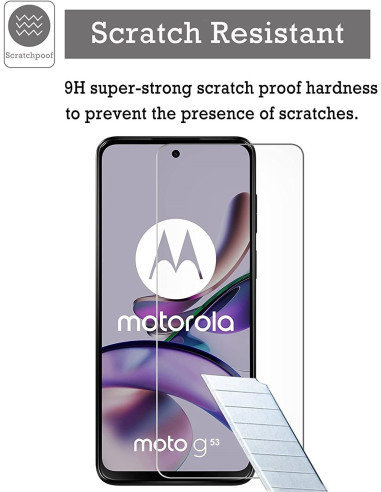 Motorola Moto G53 Härdat glas 0.26mm 2.5D 9H