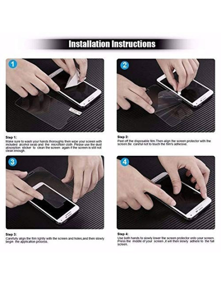 Installationssteg för härdat glas på Motorola Moto E13 med fokus på applicering