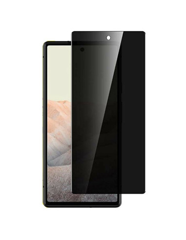 Privacy härdat glas för Google Pixel 7a, monterat framifrån med insynsskydd