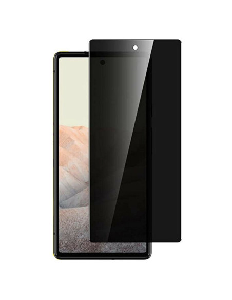 Privacy härdat glas för Google Pixel 7a, monterat framifrån med insynsskydd