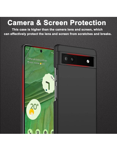 Google Pixel 7 Ultratunt Mattsvart Skal Basic V2