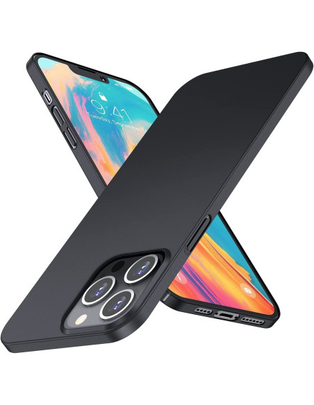 iPhone 12 Pro Ultratunt Mattsvart Skal Basic V2