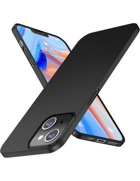 Mattsvart skal för iPhone 12 med slank design och fingeravtrycksresistent yta