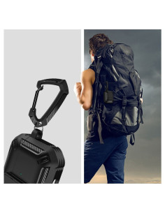 Airpods 3 X-Carbo Stöttåligt Skal med Karbinhake Nordcell™