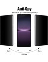 Xperia 10 IV Privacy Härdat glas 0.26mm 3D 9H