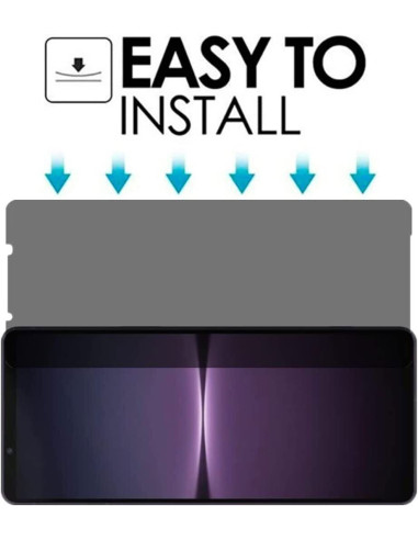 Xperia 10 IV Privacy Härdat glas 0.26mm 3D 9H