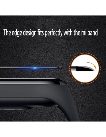 2-PACK Xiaomi Mi Band 7 / 7 NFC FullFrame 3D Härdat Glas 0.2mm 9H