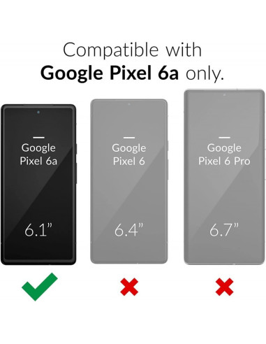 Google Pixel 6A Stöttåligt Genomskinligt Skal Simple