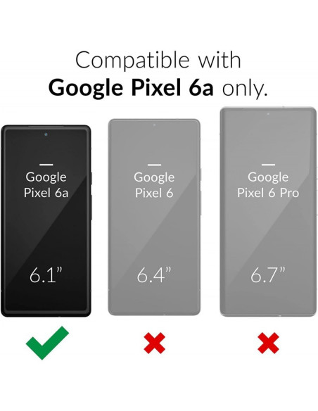 Google Pixel 6A Stöttåligt Genomskinligt Skal Simple