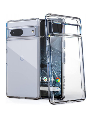 Google Pixel 7a Stöttåligt Genomskinligt Skal Simple
