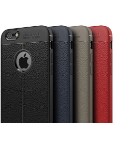 iPhone 6/6S Stöttåligt &amp; Stötdämpande Skal LeatherBack