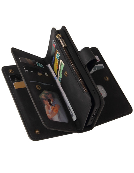 Xperia 10 IV Multifunktionellt Plånboksfodral Zip 13-Fack