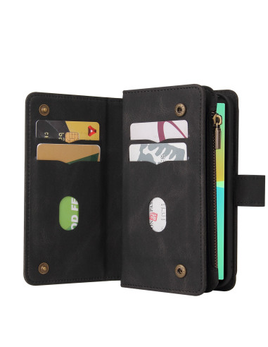 Xperia 10 IV Multifunktionellt Plånboksfodral Zip 13-Fack