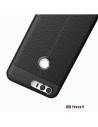 Honor 8 Silikon Skal med Lädermönster inkl. Skärmskydd