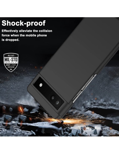Detaljvy av mattsvart skal för Google Pixel 8 Pro med fokus på kamerautskärning