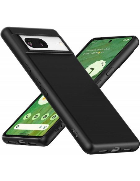 Google Pixel 8 Gummibelagd Mattsvart Silikon Skal