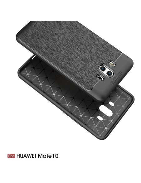 Mate 10 Lite Stöttåligt &amp; Stötdämpande Skal LeatherBack