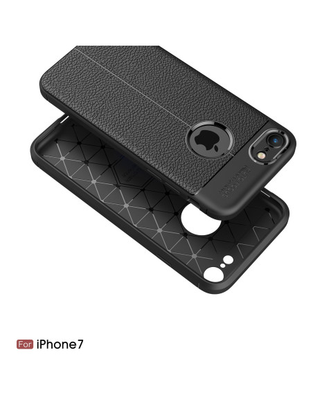 iPhone 8 Stöttåligt &amp; Stötdämpande Skal LeatherBack