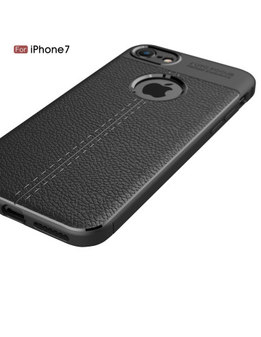 iPhone 8 Stöttåligt &amp; Stötdämpande Skal LeatherBack