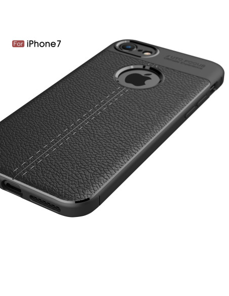 iPhone 8 Stöttåligt &amp; Stötdämpande Skal LeatherBack
