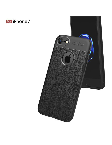 iPhone 8 Stöttåligt &amp; Stötdämpande Skal LeatherBack