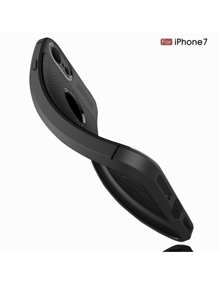 iPhone 8 Stöttåligt &amp; Stötdämpande Skal LeatherBack