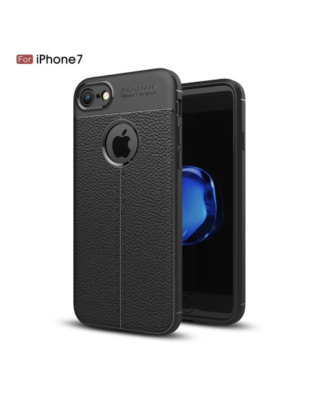 iPhone 8 Stöttåligt &amp; Stötdämpande Skal LeatherBack