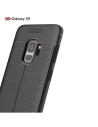 S9 Plus Stöttåligt &amp; Stötdämpande Skal LeatherBack