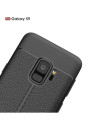 S9 Plus Stöttåligt &amp; Stötdämpande Skal LeatherBack