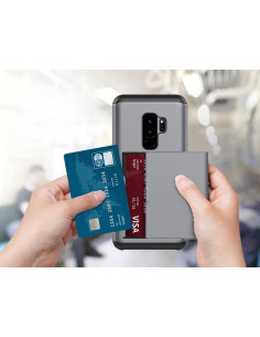 Samsung S9 Plus Stöttåligt Skal Kortfack StreetWise