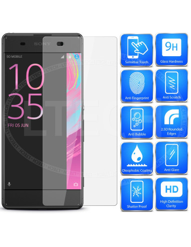 Närbild av 2-PACK Härdat glas för Xperia X Performance med 9H styrka och 2.5D kanter