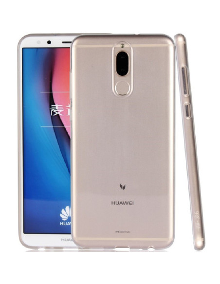 Genomskinligt TPU-skal för Huawei Mate 10 Lite, sett från sidan och bakifrån
