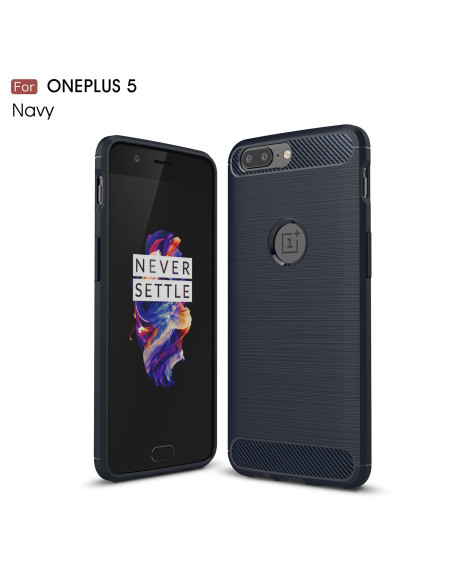 OnePlus 5T skal i svart, visat från sidan med telefon monterad och upphöjd ram