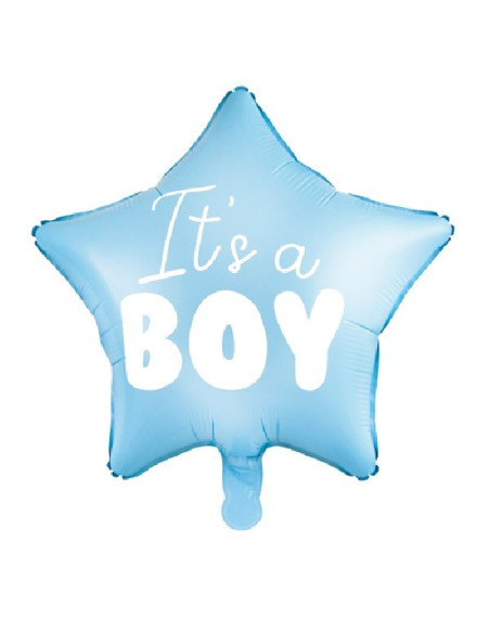 2-PACK Folieballong It's a Boy Stjärna 48cm