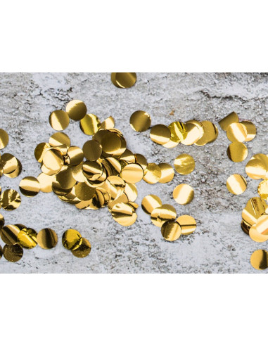2-PACK Konfetti Runda Guld 15g