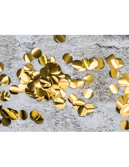 2-PACK Konfetti Runda Guld 15g