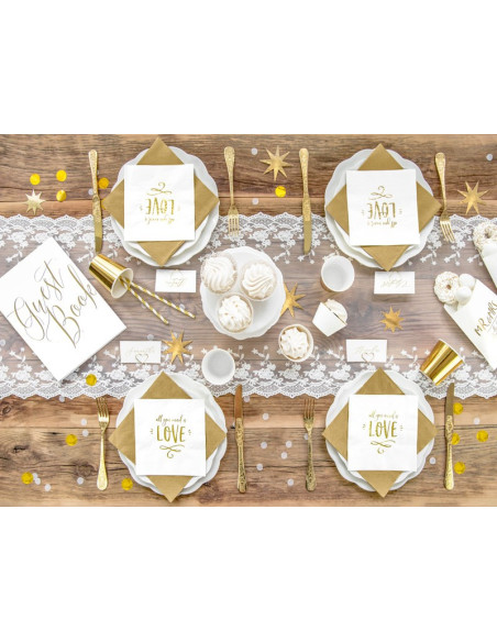 2-PACK Konfetti Runda Guld 15g