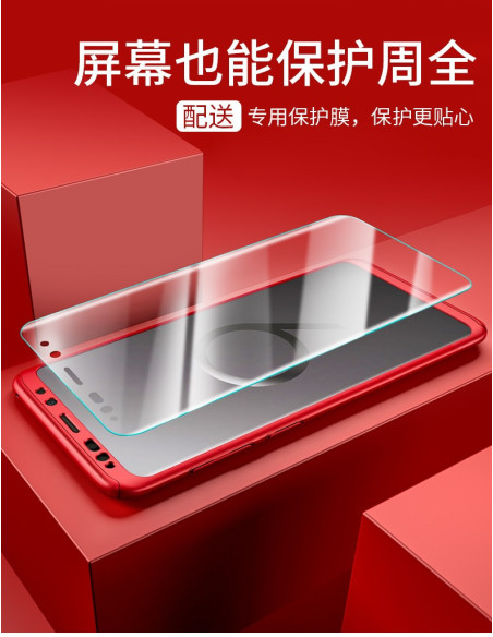 Samsung S8 | 360° 3in1 FullCover Skal + 0.26mm 9H Glas