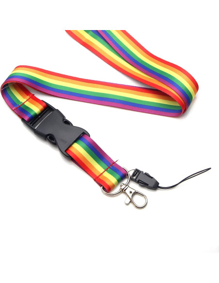 [2-PACK] Praktisk Nyckelband med Pride Mönster