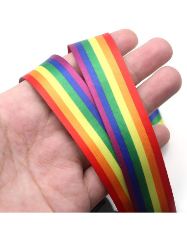 [2-PACK] Praktisk Nyckelband med Pride Mönster